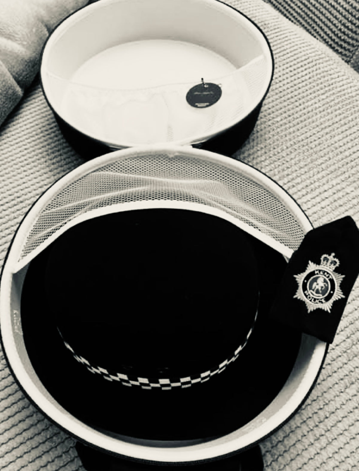 Military Cap Case Black 2 sizes